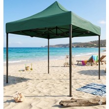 Missidea 3×3 Premium Makaslı Katlanır Çardak Yeşil
