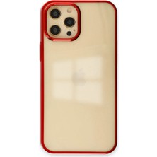 Hsc Bilişim Iphone 12 Pro Max Kılıf Element Silikon - Kırmızı