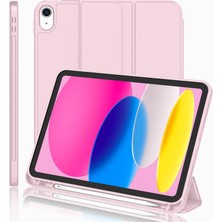 Apple iPad 11.nesil 2025 A16 / 10.nesil 2022 10,9 Inç Uyumlu Kılıf – Kalem Tutuculu, Yumuşak Tpu Sırtlı, Üç Katlı Standlı Akıllı Kılıf, Otomatik Uyku/uyanma Özellikli