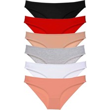 6 Adet Süper Eko Set Likralı Kadın Slip Külot Renk 1