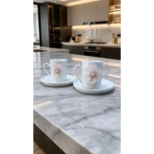 Hsc Bilişim Ki̇rli̇nova® Pembe Çi̇çek Porselen 2'li̇ Fi̇ncan