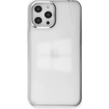 Hsc Bilişim Iphone 12 Pro Max Kılıf Element Silikon - Gümüş