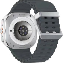 Hsc Bilişim Watch 7 Ultra KR417 Rug Silikon Kordon (Saat Değildir) - Koyu Gri