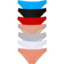7 Adet Süper Eko Set Likralı Kadın Slip Külot Set 1
