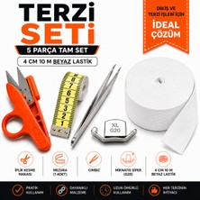 İplixa Iplixa Terzi Başlangıç Seti 4 cm Lastikli Ekonomik Set - Beyaz