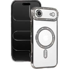 Hsc Bilişim Iphone 17 Air Joke Simli Magneticsafe Kılıf - Gümüş