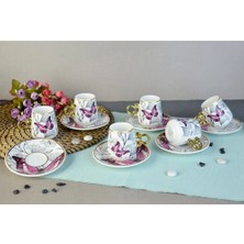 MiraLive Floral Porselen Kahve Fincanı -82454