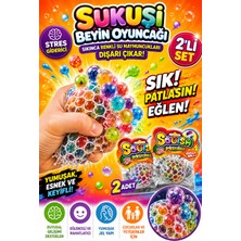 Eneci 2 Adet Kaliteli Suqıshy Beyin Su Maymuncuklu Stres Giderici Oyuncak Karne Hediyesi