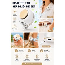 Mini Fan Taşınabilir USB Şarjlı Klipsli Yaka Fanı Portatif Sessiz El Vantilatörü Bel Çanta Gömlek Askılı Kullanım Serinletici Soğutucu Fan