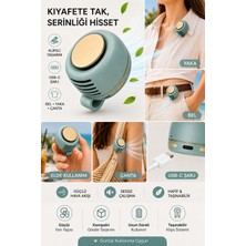 Mini Fan Taşınabilir USB Şarjlı Klipsli Yaka Fanı Portatif Sessiz El Vantilatörü Bel Çanta Gömlek Askılı Kullanım Serinletici Soğutucu Fan