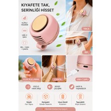 Mini Fan Taşınabilir USB Şarjlı Klipsli Yaka Fanı Portatif Sessiz El Vantilatörü Bel Çanta Gömlek Askılı Kullanım Serinletici Soğutucu Fan