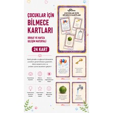Yogatoon Kids World Çocuklar Için Bilmece Kartları – Dikkat ve Hafıza Gelişim Materyali – 24 Kart