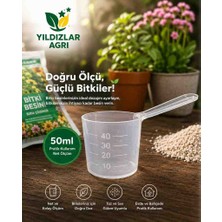STAR GRASS YILDIZLAR AGRİ 50 Ml Pratik Gübre Ölçü Kabı Bitki Besin Ölçeği Ergonomik Tasarım