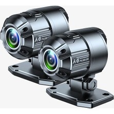 Motosiklet Çift Sony 1080P Kamera Seti Ön Arka Dash Cam 140 Derece Gece Görüş IP69K