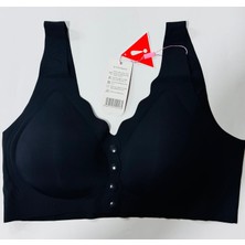 R.y Lingerie Önden Düğmeli Lazer Kesim Bralet Sütyen