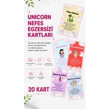 Yogatoon Kids World Çocuklar Için Nefes Egzersizi & Sakinleşme Kartları – Unicorn Temalı Eğitim Seti 20’li