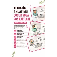 Yogatoon Kids World Çocuk Yogası Poz Anlatımlı Eğitim Kartları – Tematik Ders Seti (Yatay A4) 12’li