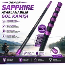 Oskar Sapphire Ayarlanabilir Göl Kamışı 720CM