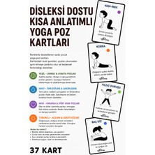 Yogatoon Kids World Disleksi Dostu Kısa Anlatımlı Çocuk Yoga Poz Eğitim Seti 37'li
