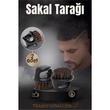 Sepetopia Mey Ithalat® 2'li At Kılı Sakal Tarama  Fırçası - Sakal Tarağı