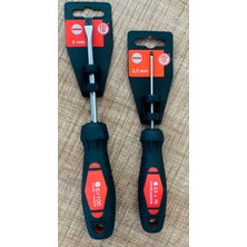 Etc Krom Vanadyum Ikili Düz Tornavida Orijinal Isveç 6*100/2,5*75 mm