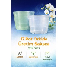 Plant Home Power Mix 17 Pot Orkide Üretim Saksısı-Özel Üretim Saksı 2 Adet