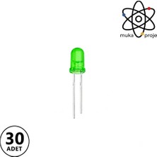 Mantar LED Diyot Lamba Mini Mantar LED Lamba Deney Bilim Proje 30 Lu Paket