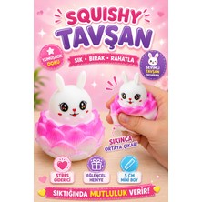 Eneci 1 Adet Squıshy Sukuşi Sıkmalı Tavşan Yumuşak Oyuncak Stres Oyuncağı