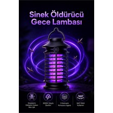 Seyutech Sinek Öldürücü Gece Lambası Şarjlı  360 Derece Etkili Mor Işıklı Masaüstü Asılabilir Sivrisinek Yok Edici