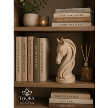 Triora Design Dekoratif At Heykeli – Modern Minimalist 3D Baskı At Biblosu 20CM X10CM