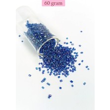 MiraLive Kesme Cam Boncuk 2mm - 60 Gram - Koyu Mavi - BNC392