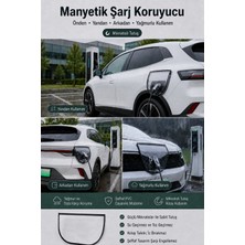 Elektrikli Araç Aksesuarı Manyetik Şarj Koruyucu Şeffaf Yağmur Toz Koruma Kılıfı