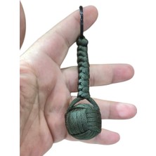 Moonparacord Paracord Maymun Yumruğu Anahtarlık Haki