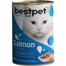 Bestpet Somonlu Kısırlaştırılmış Yetişkin Kedi Konservesi 400 gr