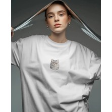 Muhtar Store British Longhair Zarafeti – Kadın Oversize Tişört