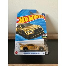 Hot Wheels 2018 Bentley Continental GT3 Metalik Altın Renkli 1:64 Ölçekli Yarış Aracı