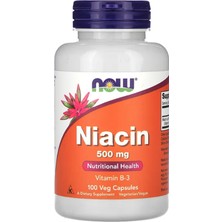 Now Foods (Özelsporcugıdaların'dan !!) Niacin 500MG 100 Veg Capsules.