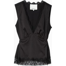 3.1 Phillip Lim Cami Dantel Detaylı Lüks Tasarım Kadın Bluz