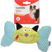 Camon Gıcırtılı ve Iki Kemik Şeklinde Sevimli Peluş Köpek Oyuncağı 20 cm