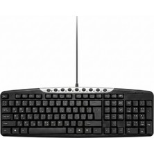 Laptify Türkçe Arapça Ofis Klavyesi, Multimedya Tuşlu, Ergonomik Klavye, Yumuşak Dokunuşlu ve Dayanıklı