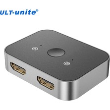 Ult-Unite 8k HDMI Splitter Çift Yönlü 8k 60Hz 4K 144Hz 1 Giriş 2 Çıkış Veya 2 Giriş 1 Çıkış Tasarımı 2.1V HDMI Splitter ve Anahtar