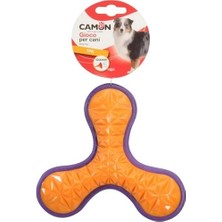 Camon Gıcırtılı Tpr Bumerang 16,5 cm 3 Uçlu Eğlenceli Köpek Oyuncağı