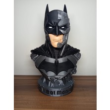 3Defa Craft Batman Cyborg Büstü – El Boyaması Pla 3D Baskı Dekoratif Koleksiyon Figürü | 34 cm