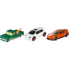 PopŞeker Hot Wheels 3'lü Araba Seti - 1:64 Ölçekli Die-Cast Metal Model Araçlar