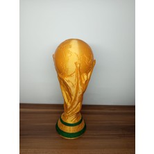 3Defa Craft 3D Baskı Dünya Kupası Figürü – Altın Renk Dekoratif Kupa Replikası | Pla Filament | Futbol Temalı Koleksiyon Ürünü