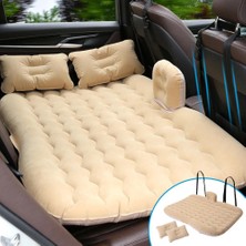 Munico Universal Araba Seyahat Şişme Yatak 80X135CM Otomatik Arka Koltuk Bagaj Şiltesi Hava Yatağı Yastık