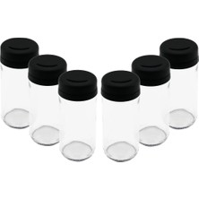 Fırsatkolik 6 Parça Cam Baharatlık Tuzluk Plastik Kapak 225 ml