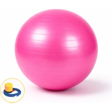 evapera Yeni Nesil Pilates Topu + Pompa Profesyonel Dayanıklı Fitness Yoga Denge Egzersiz Plates Topu 75 cm