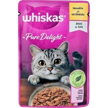 Fırsatkolik Pouch Pure Delight Jöle Içinde Tavuklu Yetişkin Kedi Konservesi 12 Adet 85 gr