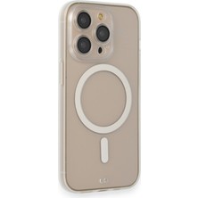 Fırsatkolik iPhone 14 Pro Kılıf Grand Magneticsafe Kapak - Şeffaf